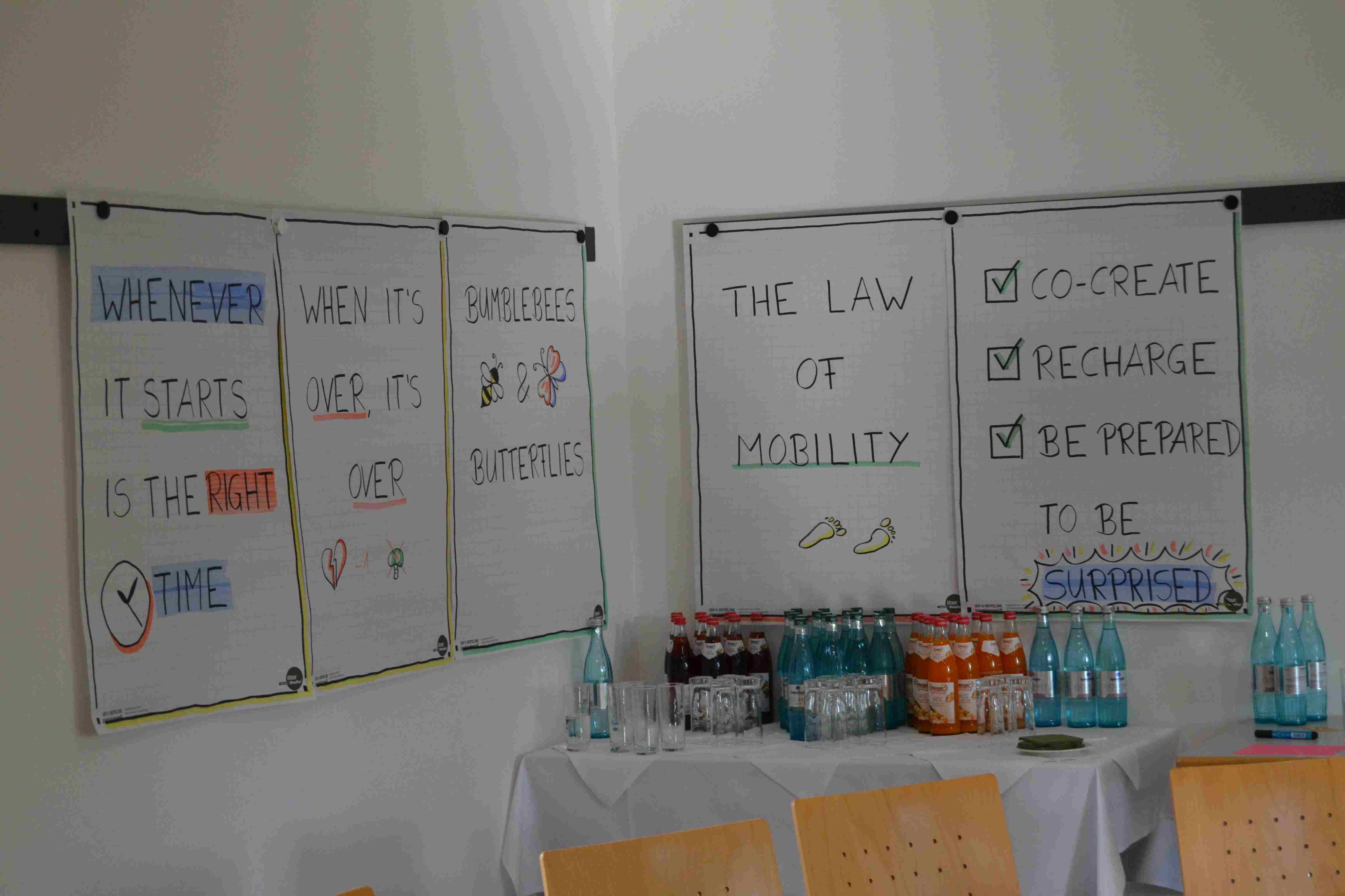 The picture shows the first five values of open space.