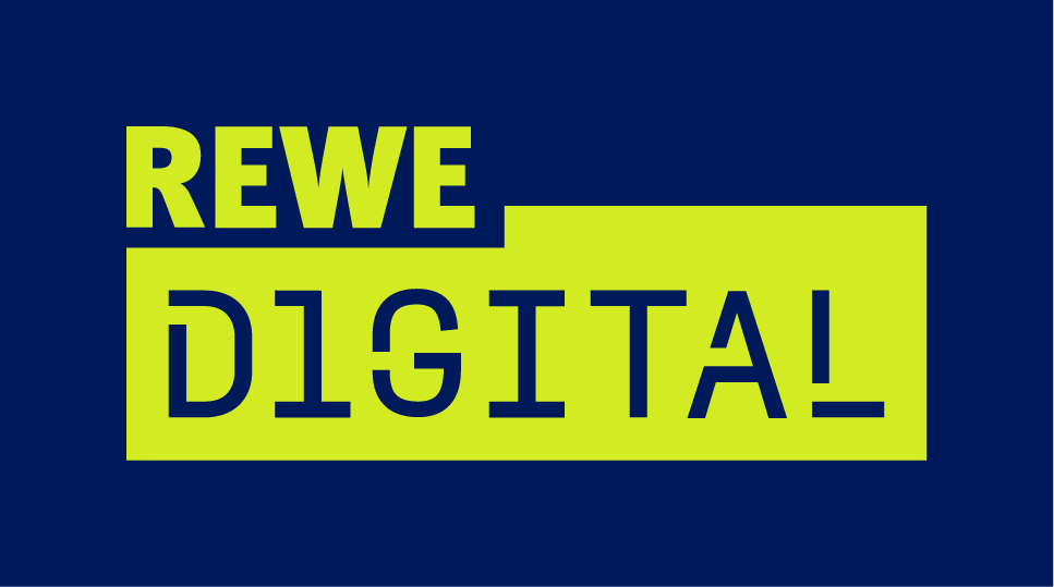 The logo of our silver sponsor REWE digital